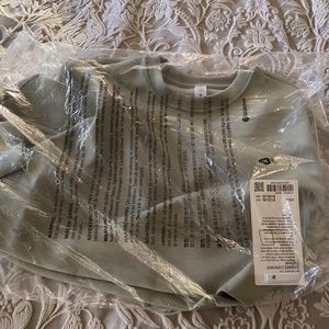 BNWT Lululemon Cropped Crewneck Pullover Green Fern Sz XS/S